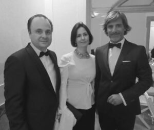 Brasilian ambassadors and Eduardo Burnay in a luxury magasine private party